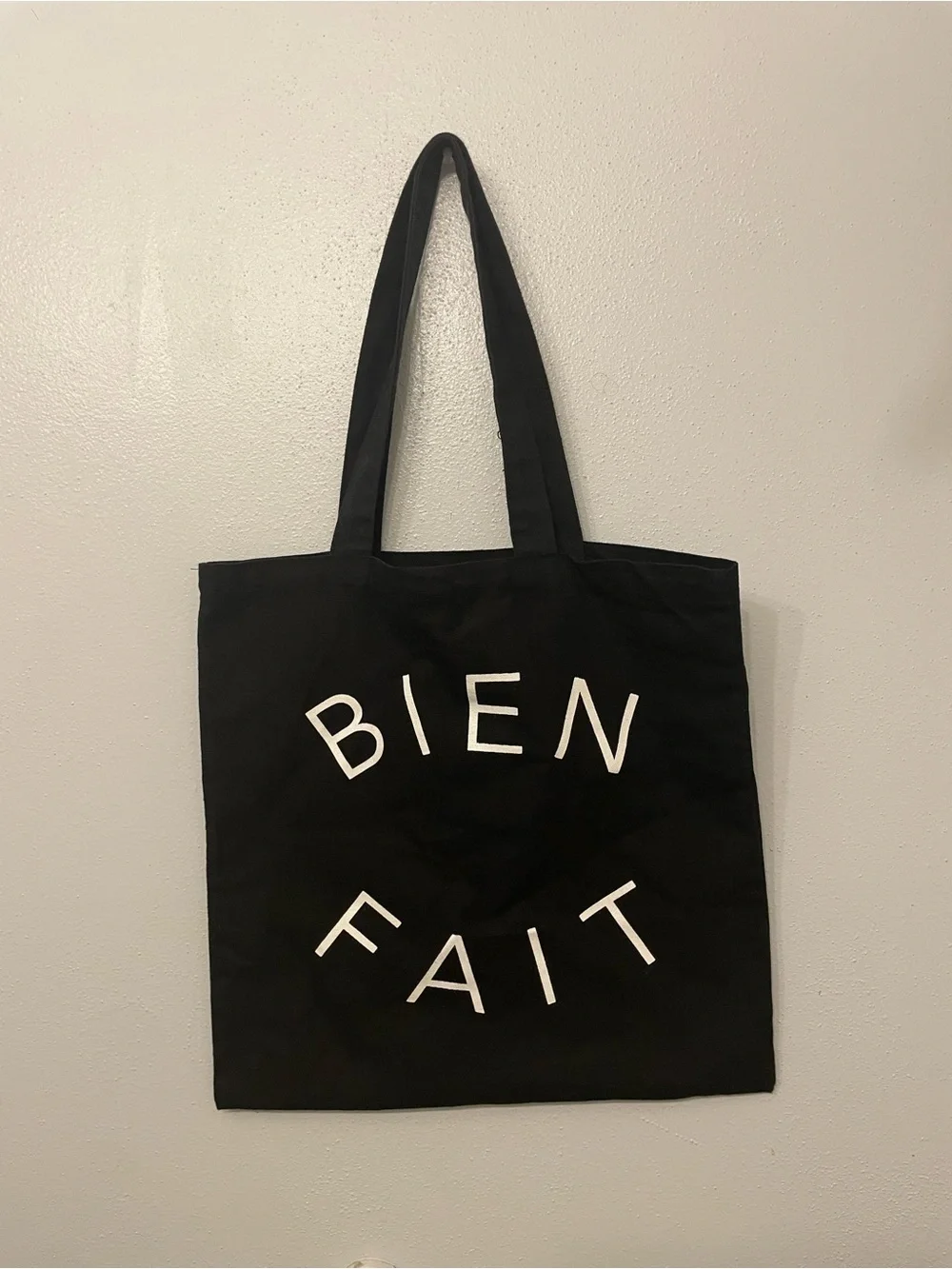 Madewell Bien Fait Black Canvas Tote